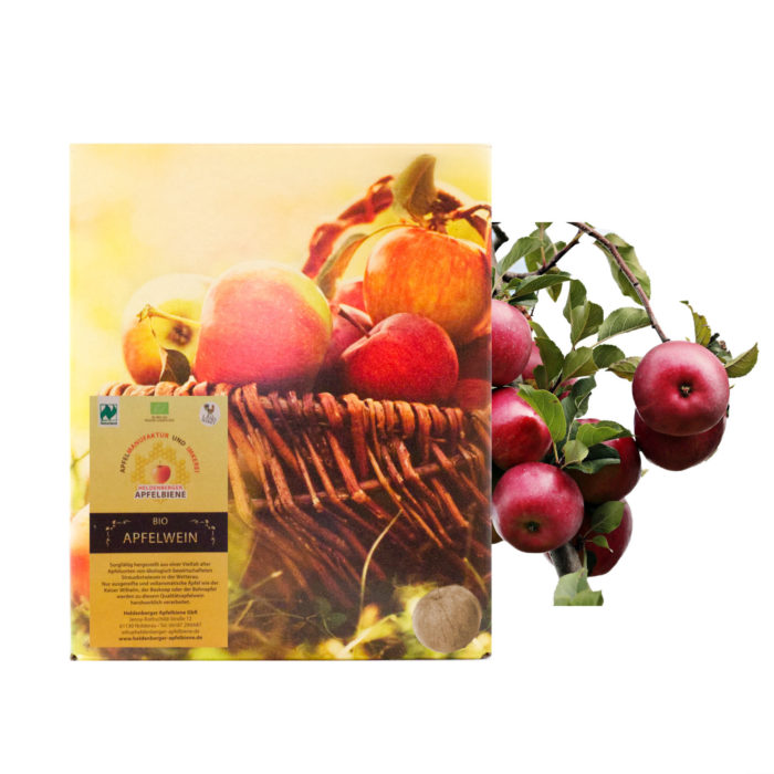 <div style="font-size: 24px;">Bio Apfelwein</div><div style="font-size: 22px;">im 5-Liter-Karton</div> 2024 Jahrgang